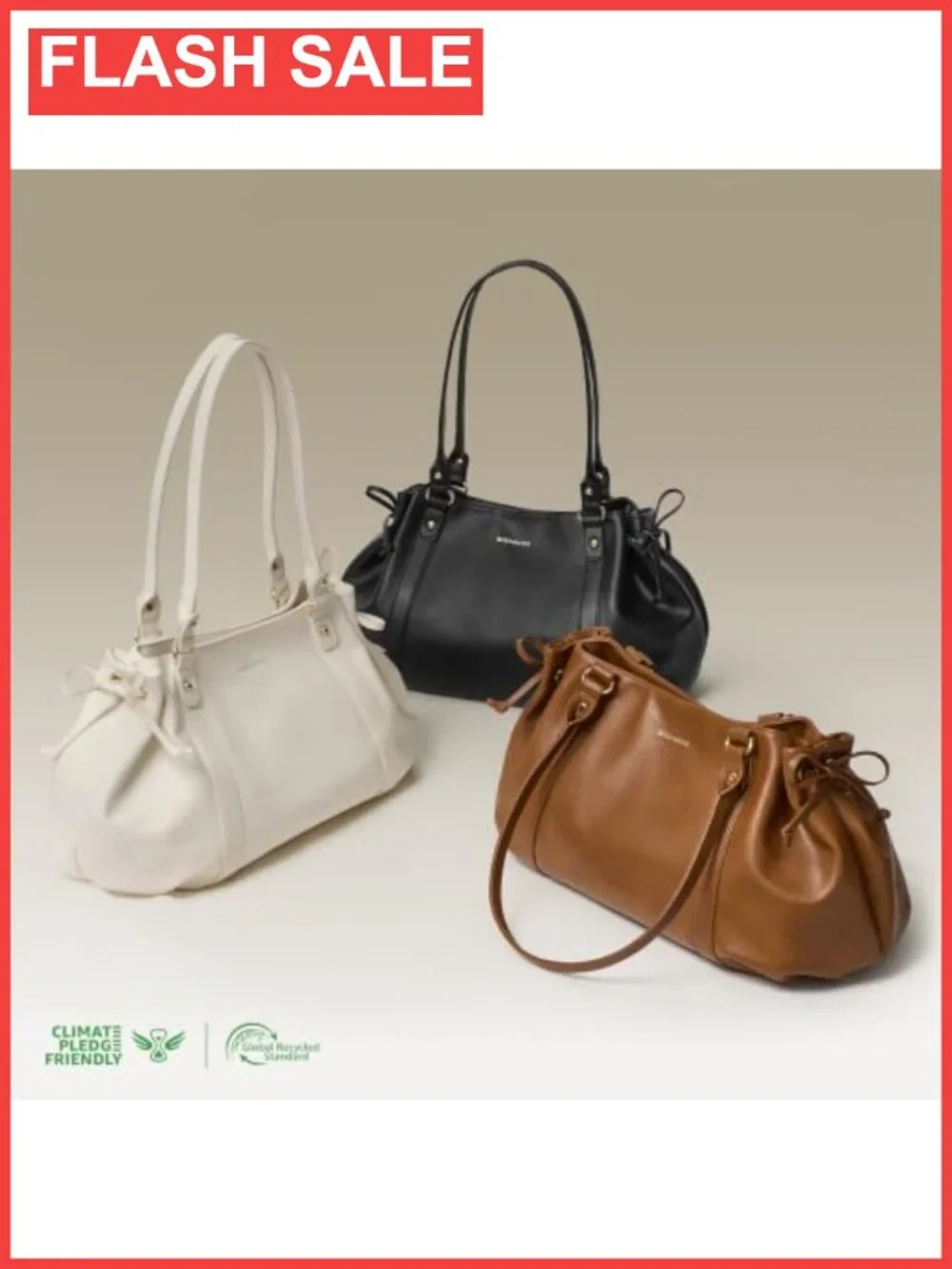 Large Slouchy Hobo Shoulder Bag Vegan Leather Drawstring Tote for Women